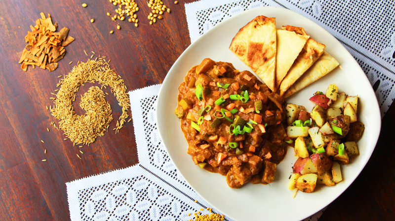 North Indian Tempeh Curry Recipe